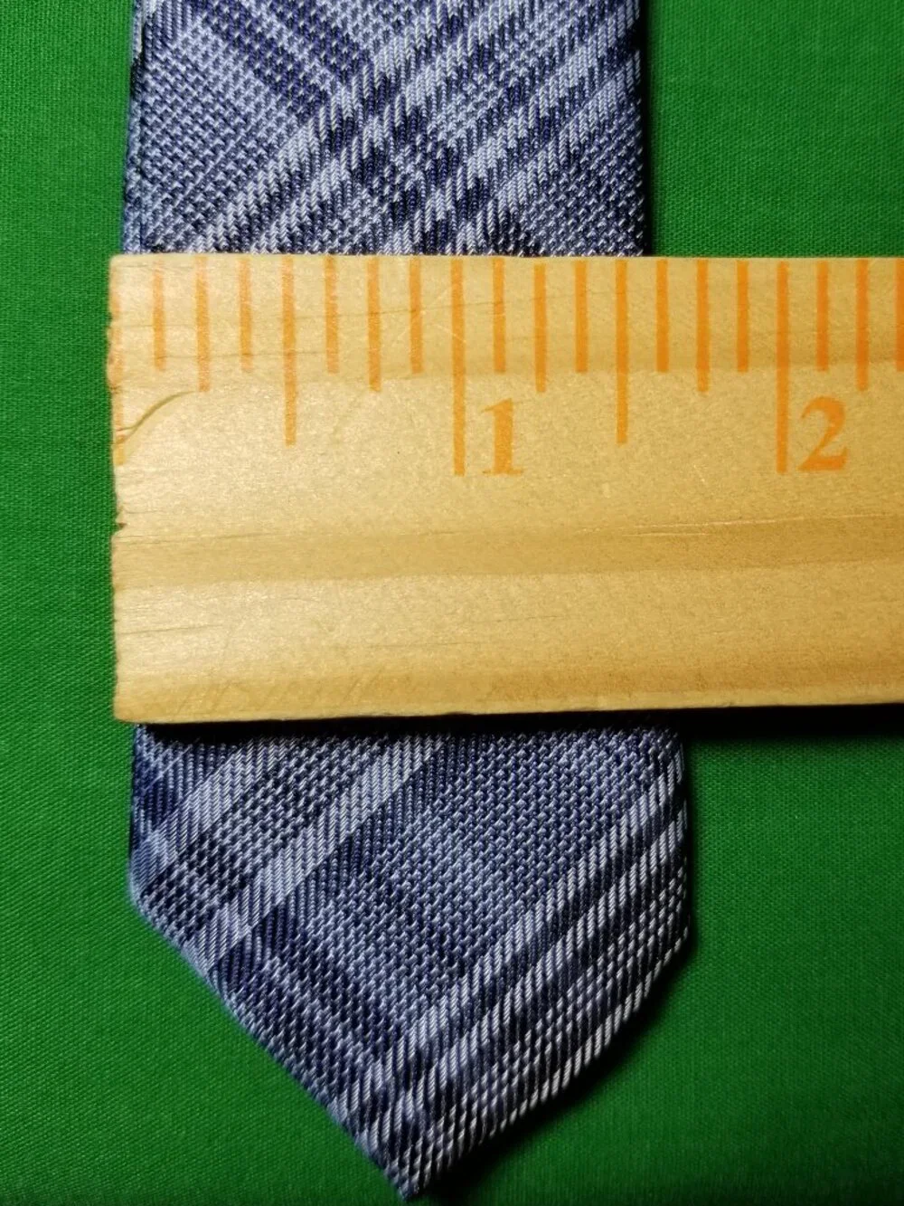 Blue Striped Clip-On Boys Tie Wedding Party Church New Without Tag